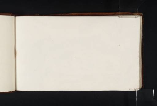Joseph Mallord William Turner, ‘Blank’ c.1808-10 (Blank right-hand page of sketchbook)