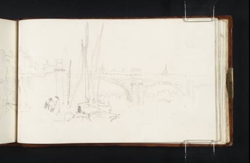 Joseph Mallord William Turner, ‘?Blackfriars Bridge, with Thames Barges’ 1820-5