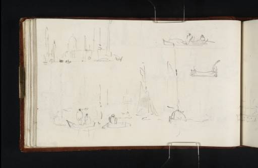 Joseph Mallord William Turner, ‘Boats and Shipping near London Bridge’ 1820-5