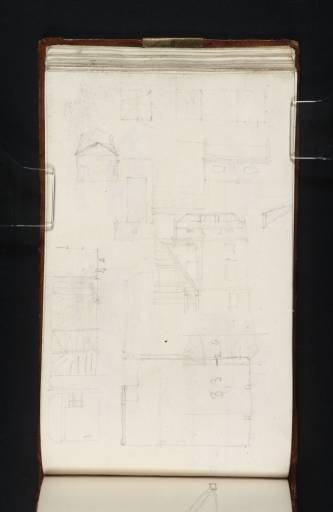 Joseph Mallord William Turner, ‘Plans and Sections of a Picture Gallery, with Roof Lights’ c.1818-22