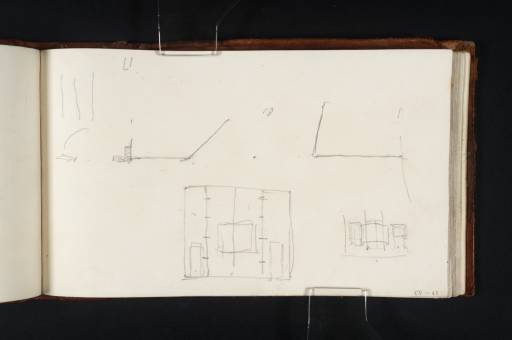 Joseph Mallord William Turner, ‘Plans for a Picture Gallery’ c.1818-22