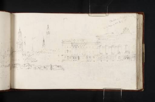 Joseph Mallord William Turner, ‘The Custom House, Monument and St Magnus the Martyr’ c.1825