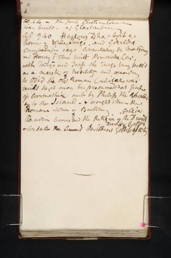 Joseph Mallord William Turner, ‘Historical Notes (Inscriptions by Turner)’ c.1808-10