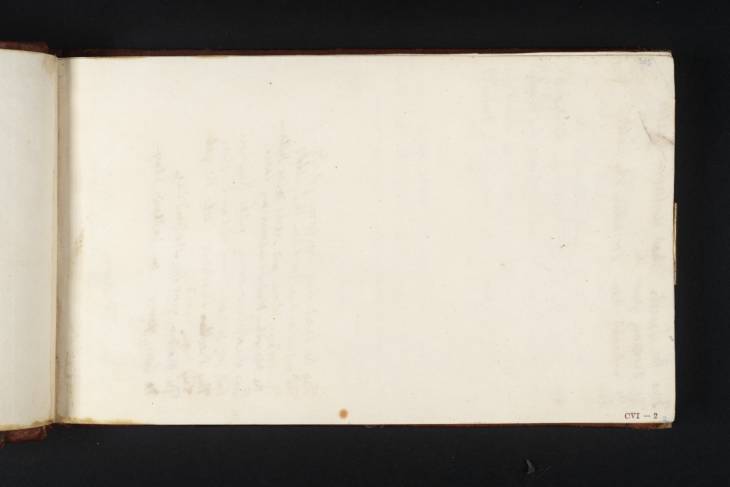 Joseph Mallord William Turner, ‘Blank’ c.1807-9 (Blank right-hand page of sketchbook)