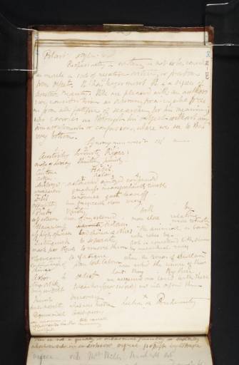 Joseph Mallord William Turner, ‘Notes on Grammar (Inscriptions by Turner)’ 1808
