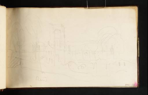 Joseph Mallord William Turner, ‘Kirkstall Abbey from the Road’ 1808