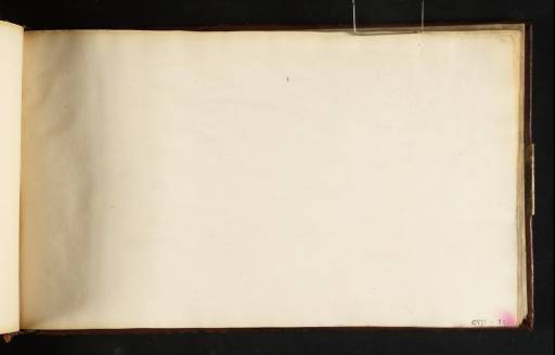 Joseph Mallord William Turner, ‘Blank’ c.1808-9 (Blank right-hand page of sketchbook)