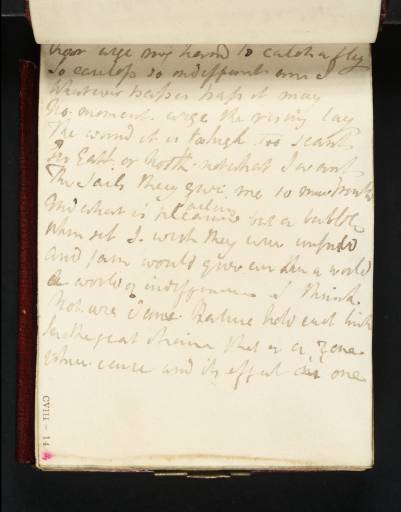 Joseph Mallord William Turner, ‘Inscription by Turner: Draft of Poetry’ c.1809