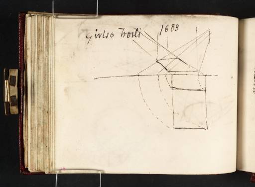 Joseph Mallord William Turner, ‘Diagram of a Quadrilateral Plane in Perspective, Probably after Giulio Troili’ c.1809