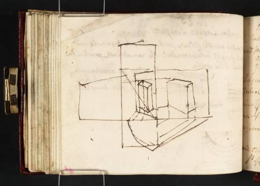 Joseph Mallord William Turner, ‘Diagram of a Perspective Method for a Cube, after Pietro Accolti’ c.1809