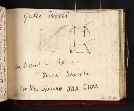 Joseph Mallord William Turner, ‘Diagram of a Cube in Perspective, after Giulio Troili’ c.1809