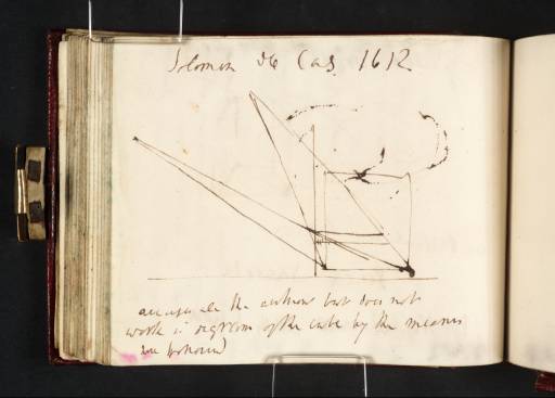 Joseph Mallord William Turner, ‘Diagram of a Cube in Perspective, after Salomon de Caus’ c.1809