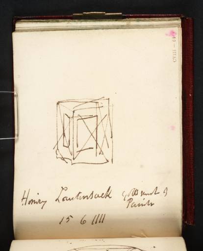Joseph Mallord William Turner, ‘Diagram of an Open Cube in Perspective, after Heinrich Lautensack’ c.1809