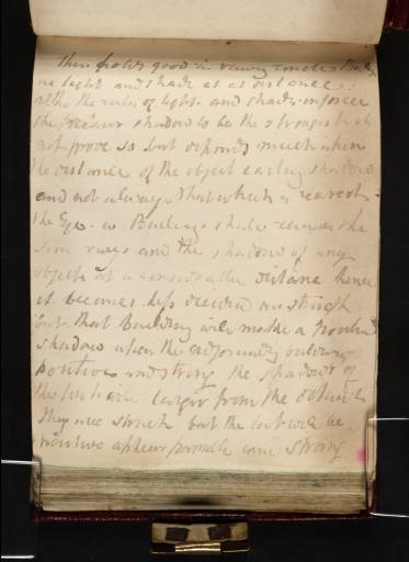 Joseph Mallord William Turner, ‘Inscription by Turner: Notes on Sunlight’ c.1809