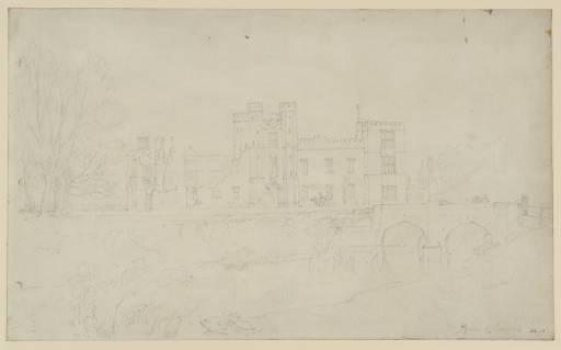 Joseph Mallord William Turner, ‘West Front of Cowdray Castle, with the Stone Bridge’ 1809