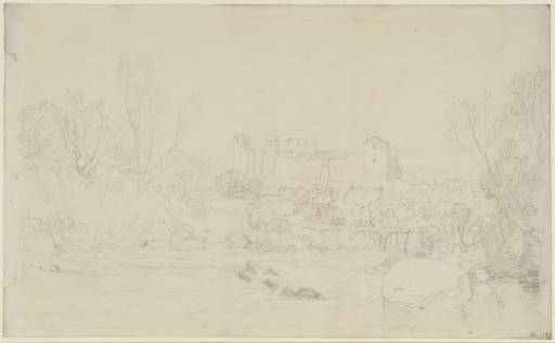 Joseph Mallord William Turner, ‘Cockermouth Castle: the South Curtain Wall from the River Cocker’ 1809