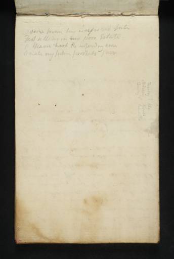 Joseph Mallord William Turner, ‘Itinerary and Verses (Inscriptions by Turner)’ 1809