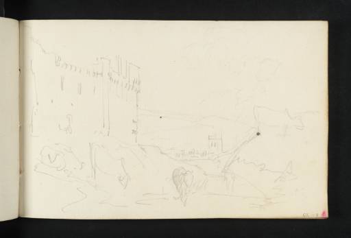 Joseph Mallord William Turner, ‘Penrith Castle and Church; Cattle Grazing’ 1809