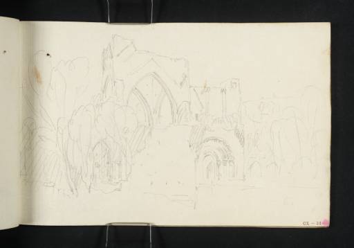 Joseph Mallord William Turner, ‘Calder Abbey: Tower and West Door’ 1809