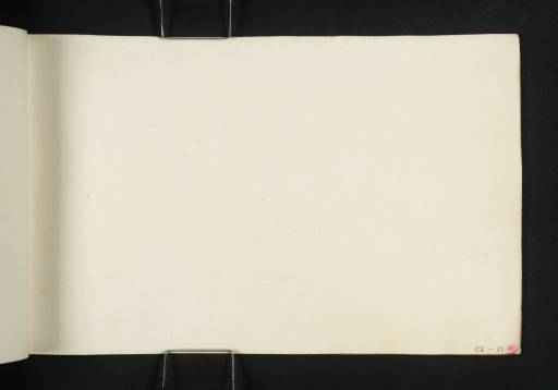 Joseph Mallord William Turner, ‘Blank’ 1809 (Blank right-hand page of sketchbook)