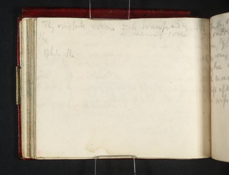 Joseph Mallord William Turner, ‘Fragment of Verse (Inscription by Turner)’ circa 1809-11