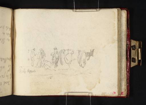 Joseph Mallord William Turner, ‘A Cart and a Group of Men’ circa 1809-11