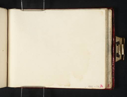 Joseph Mallord William Turner, ‘Blank’ c.1809-11 (Blank right-hand page of sketchbook)