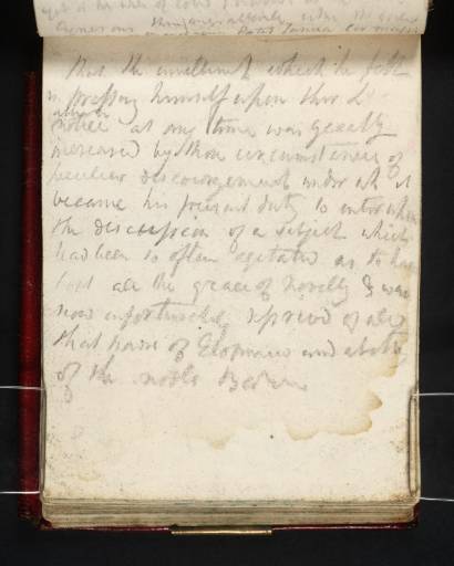 Joseph Mallord William Turner, ‘Notes from a Speech by the Earl of Donoughmore in the House of Lords (Inscription by Turner)’ 1810