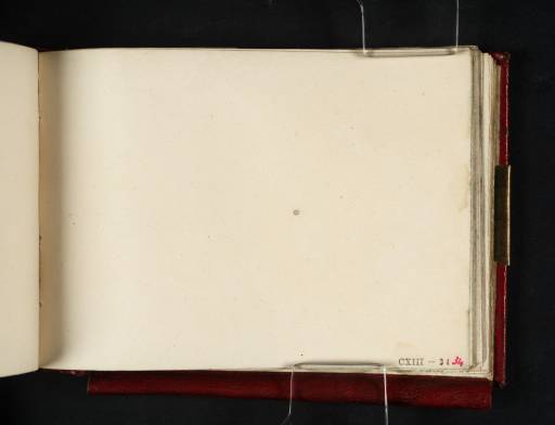 Joseph Mallord William Turner, ‘Blank’ 1809 (Blank right-hand page of sketchbook)