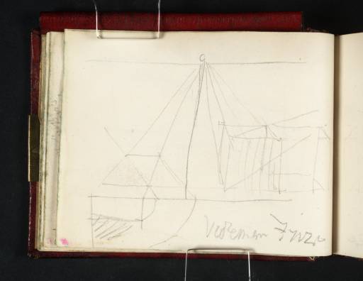 Joseph Mallord William Turner, ‘Diagram of a Cube in Perspective, after Jean Dubreuil’ 1809