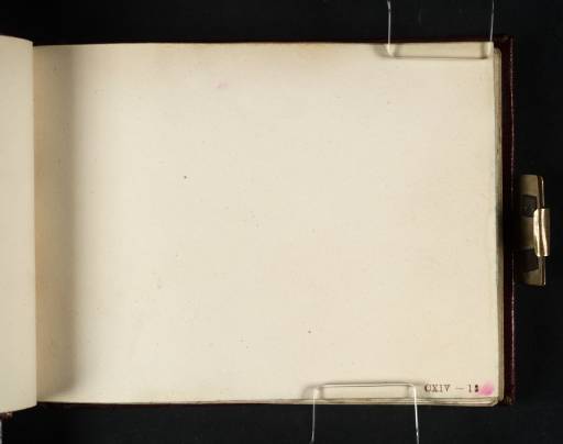 Joseph Mallord William Turner, ‘Blank’ c.1810 (Blank right-hand page of sketchbook)