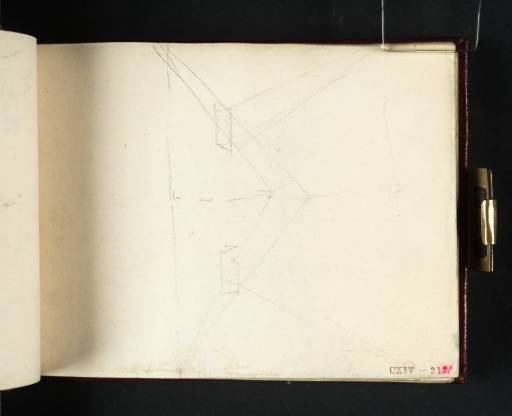 Joseph Mallord William Turner, ‘A Diagram Indicating Perspective, Light or Reflections’ c.1808-11