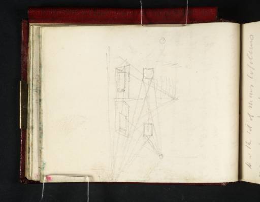 Joseph Mallord William Turner, ‘A Diagram Indicating Perspective, Light or Reflections’ c.1808-11