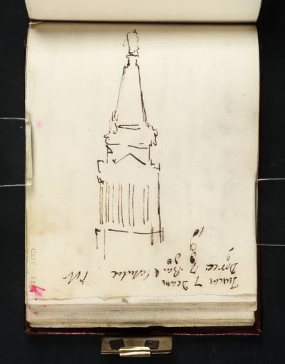 Joseph Mallord William Turner, ‘The Tower and Spire of St George's Church, Bloomsbury, London’ c.1808-11