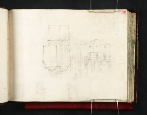 Joseph Mallord William Turner, ‘Sandycombe Lodge, Twickenham: An Unexecuted Plan and Elevation’ c.1809-11