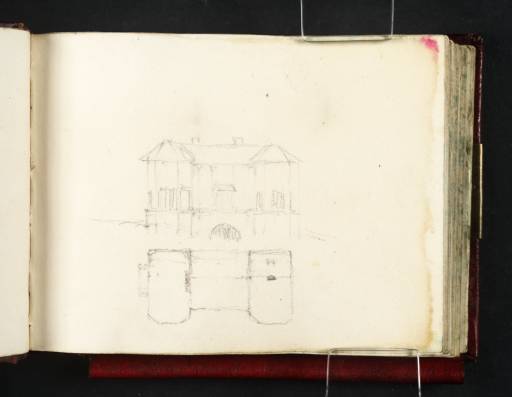 Joseph Mallord William Turner, ‘Sandycombe Lodge, Twickenham: An Unexecuted Elevation and Plan’ c.1809-11