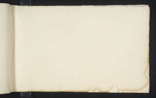 Joseph Mallord William Turner, ‘Blank’ c.1809-10 (Blank right-hand page of sketchbook)