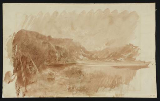 Joseph Mallord William Turner, ‘A Lake and Hills: ?Ullswater’ c.1807-19