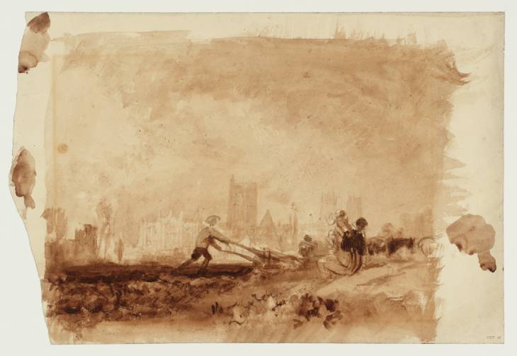 Joseph Mallord William Turner, ‘Study for 'Ploughing, Eton'’ c.1817-18