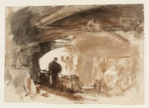 Joseph Mallord William Turner, ‘Blacksmith's Shop’ c.1824