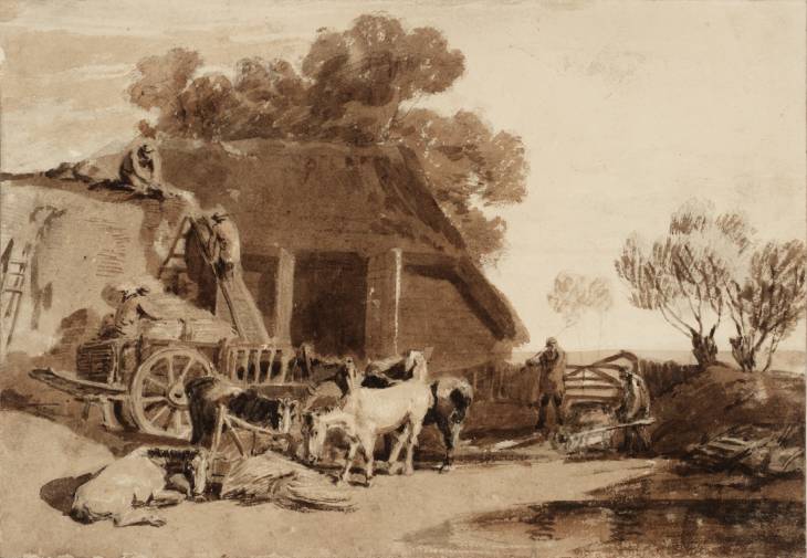 Joseph Mallord William Turner, ‘The Straw Yard’ circa 1806-7
