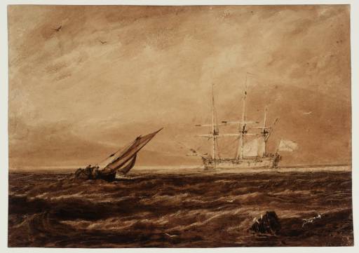 Joseph Mallord William Turner, ‘The Leader Sea Piece’ circa 1806-7