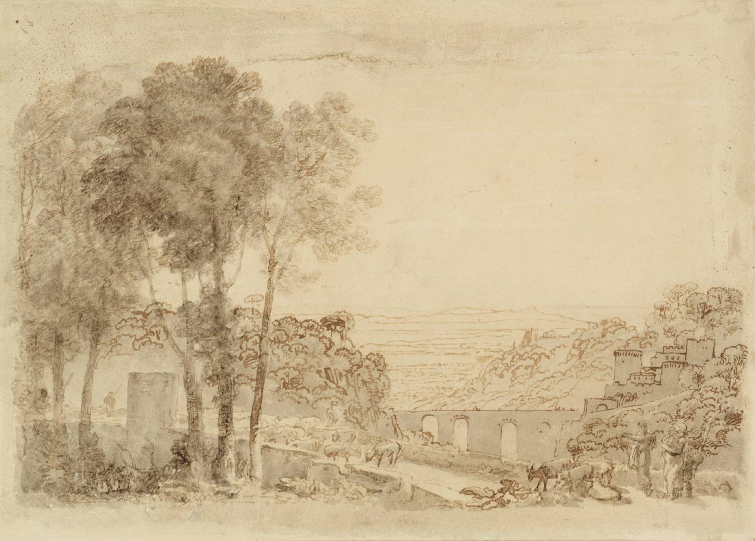 i>from</i> Bristol and Malmesbury Sketchbook [Finberg VI], Studies of a  Porch and Decorated Moulding, Joseph Mallord William Turner, 1791