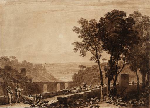 Joseph Mallord William Turner, ‘Bridge and Goats’ c.1806-7