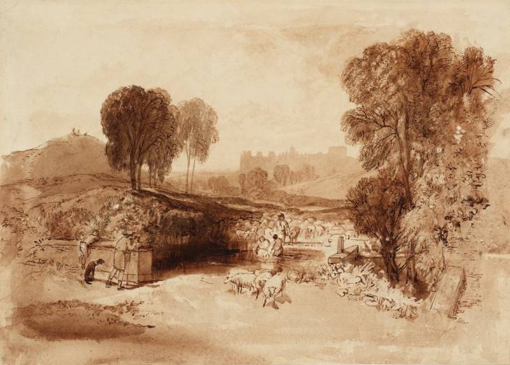 Joseph Mallord William Turner, ‘Windsor Castle from Salt Hill ('Sheep-Washing, Windsor')’ c.1818