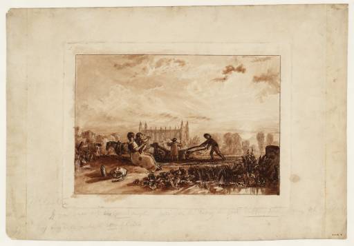 Joseph Mallord William Turner, ‘Ploughing, Eton’ c.1818-22