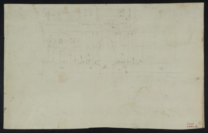 Joseph Mallord William Turner, ‘Oxford: Canterbury Gate, Christ Church’ 1798-9