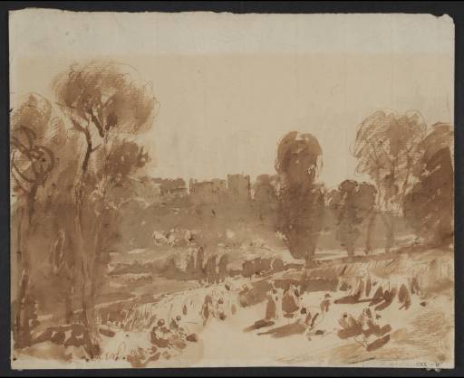 Joseph Mallord William Turner, ‘Study for 'Cassiobury Park; Reaping'’ 1807