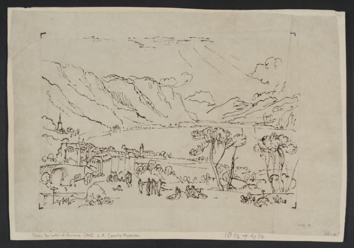 Joseph Mallord William Turner, ‘The Lake of Geneva, from above Clarens’ c.1810