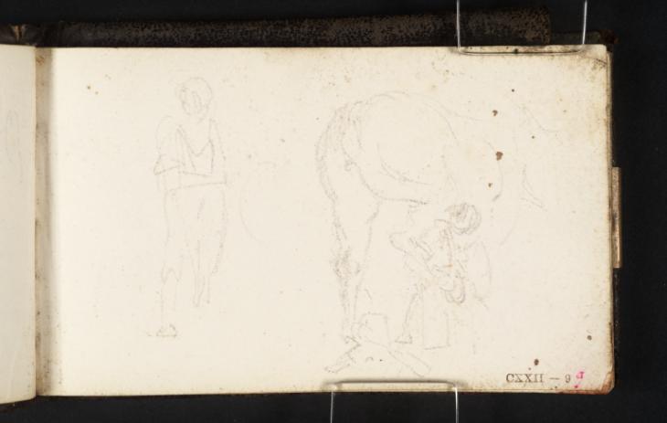 Joseph Mallord William Turner, ‘Study for 'A Country Blacksmith': Shoeing a Horse’ c.1807